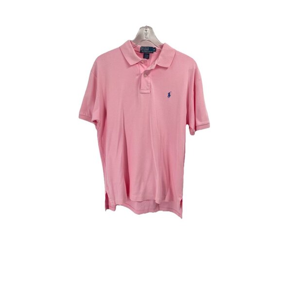 Ralph Lauren Pink Polo Shirt Short Sleeves Cotton Old Money Country Club Mens M - Picture 1 of 4